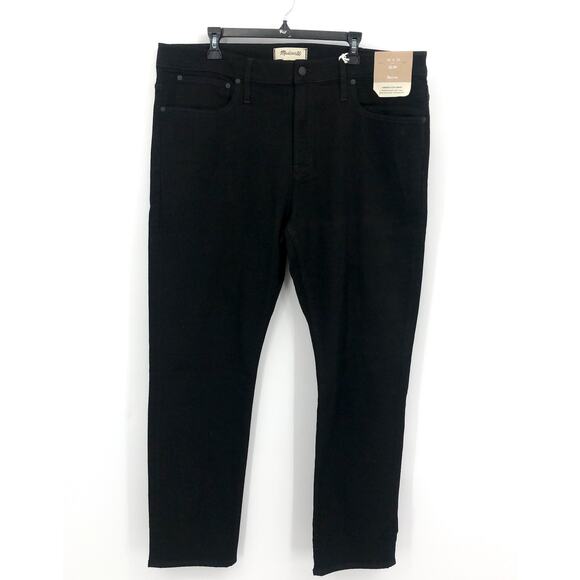 MADEWELL Men's Slim Jeans 40x32 Black Bainhart Wash ND479 COOLMAX® Denim NWT - Picture 5 of 14